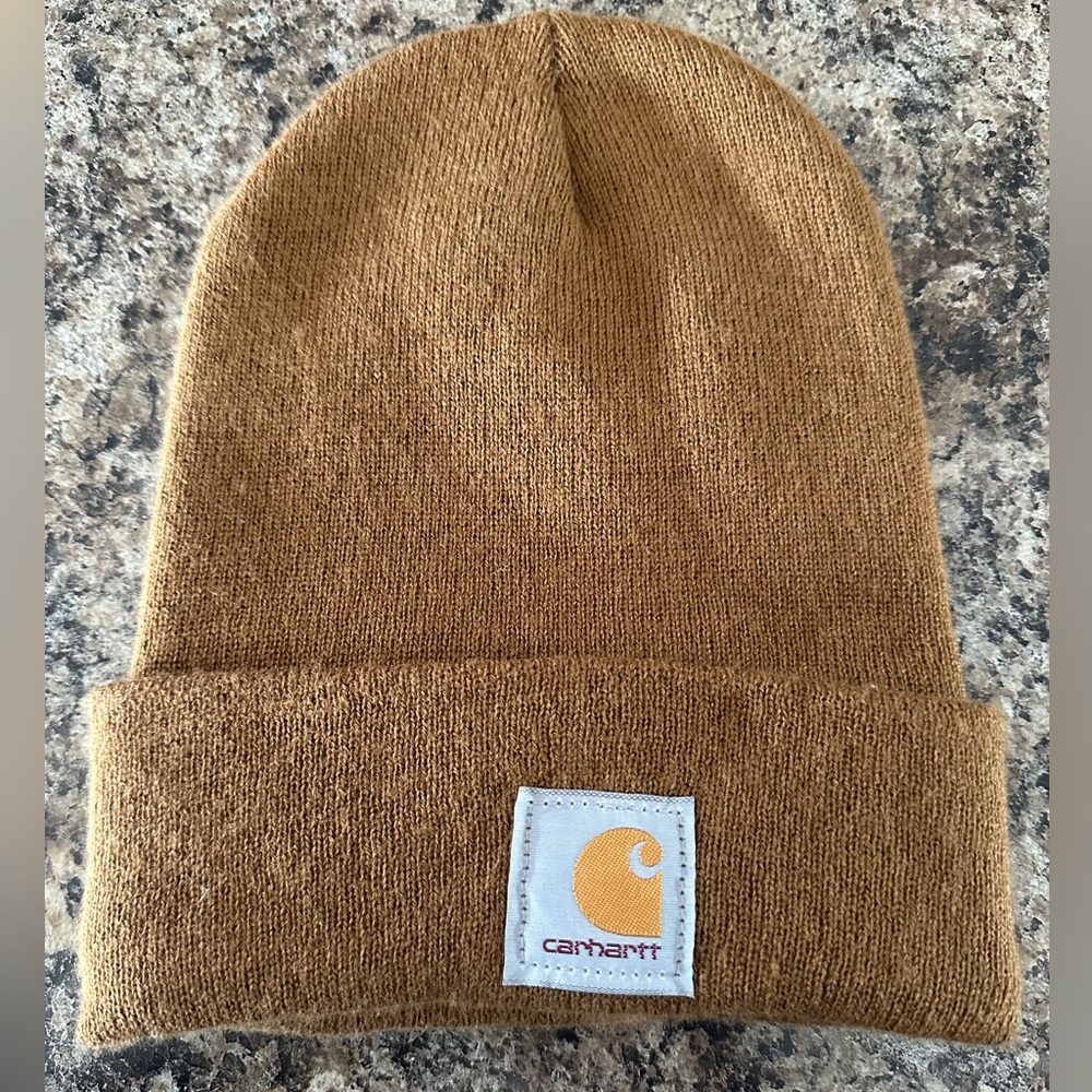 Carhartt Brown Knit Beanie, new